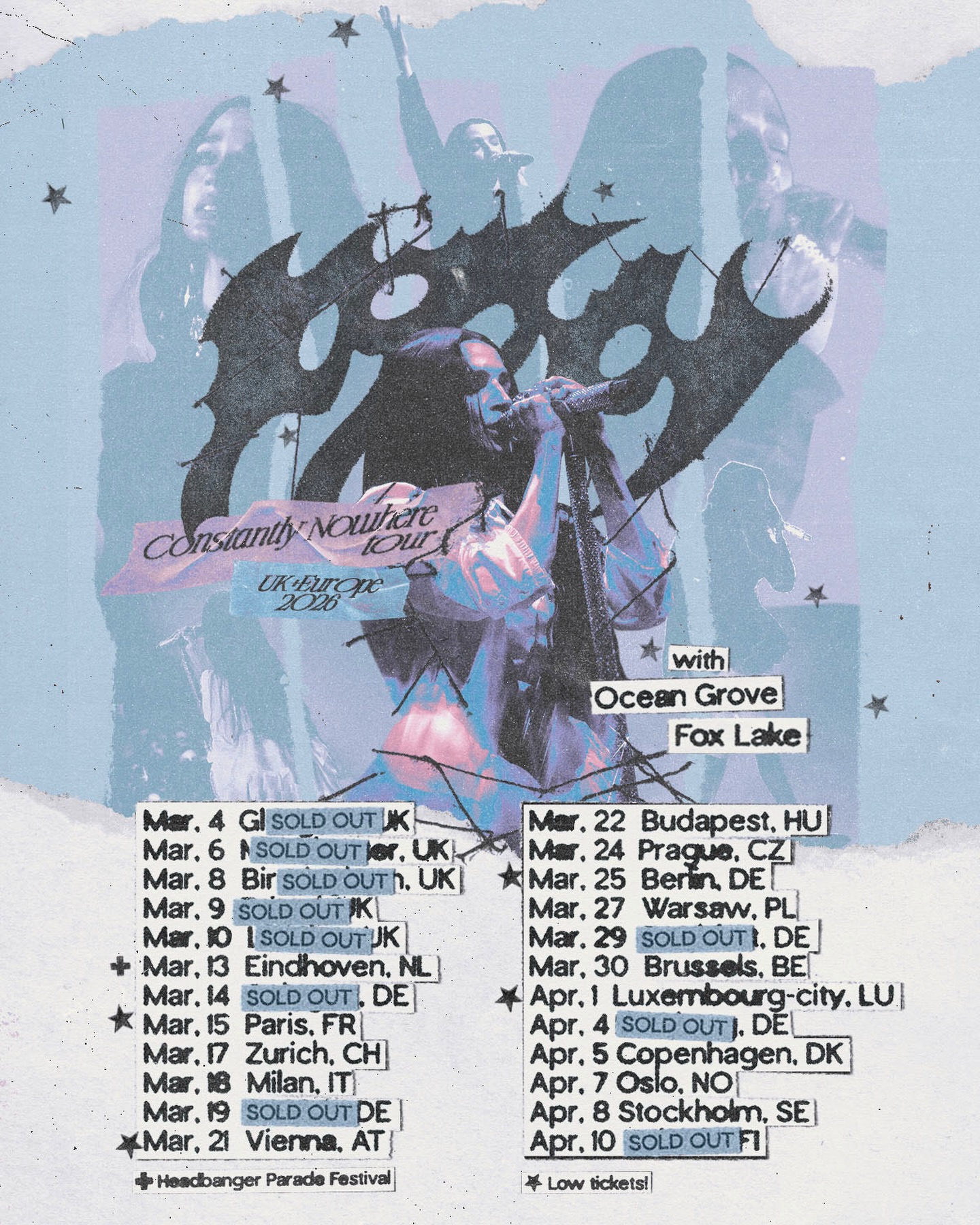 Poppy Constantly Nowhere Tour Poster 2026